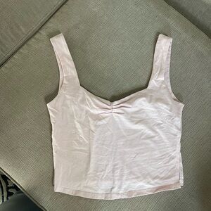 Baby Pink Scoop Neck Tank Top
